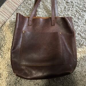 Portland Leather Goods Tote, used loved condition
